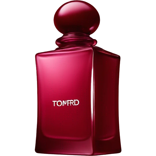 Iconic tom ford square Perfume bottle cherry emoji
