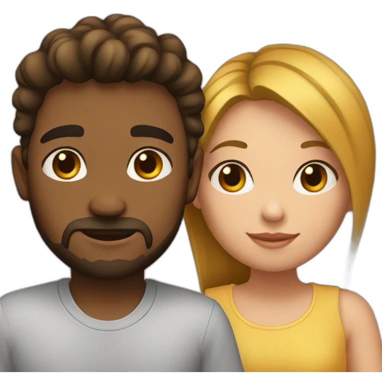 Couple mixte hetero emoji