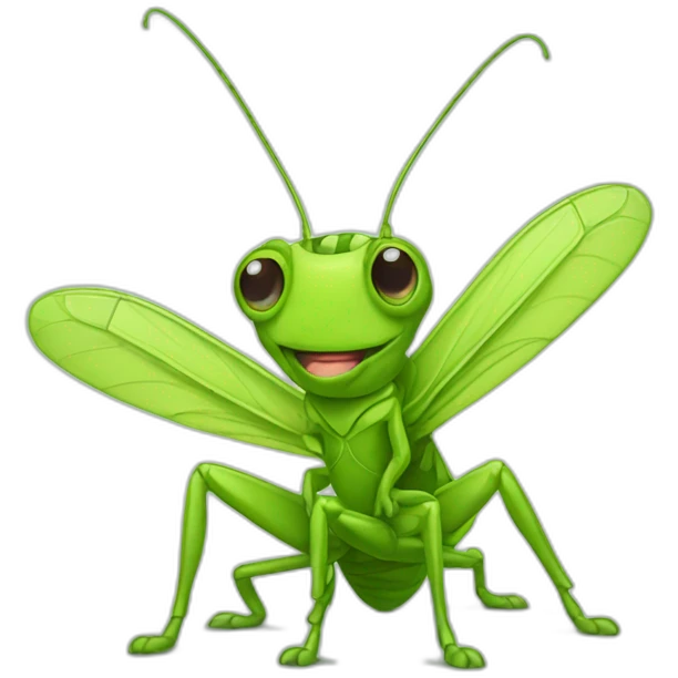 cute grasshopper emoji