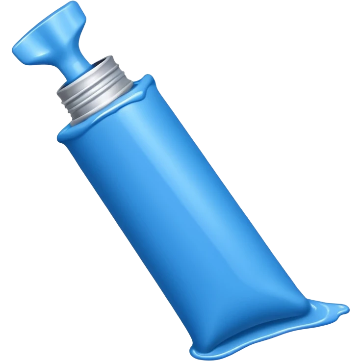 Blue paint tube  emoji