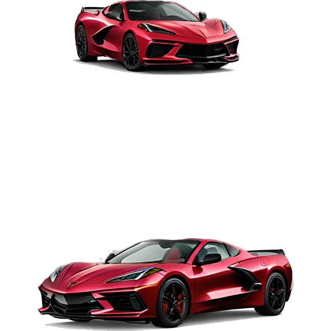 Wine red corvette c8 emoji