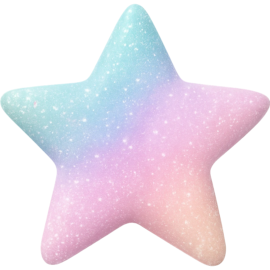 sparkly pastel object,  remove background emoji