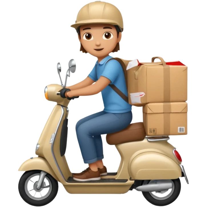 Delivery on a scooter emoji