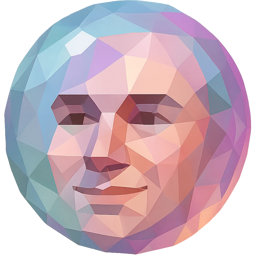 bubble with a human face emoji