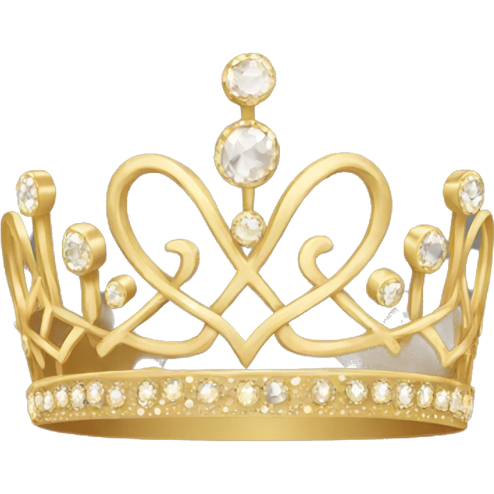 small elegant gold tiara iphone emoji