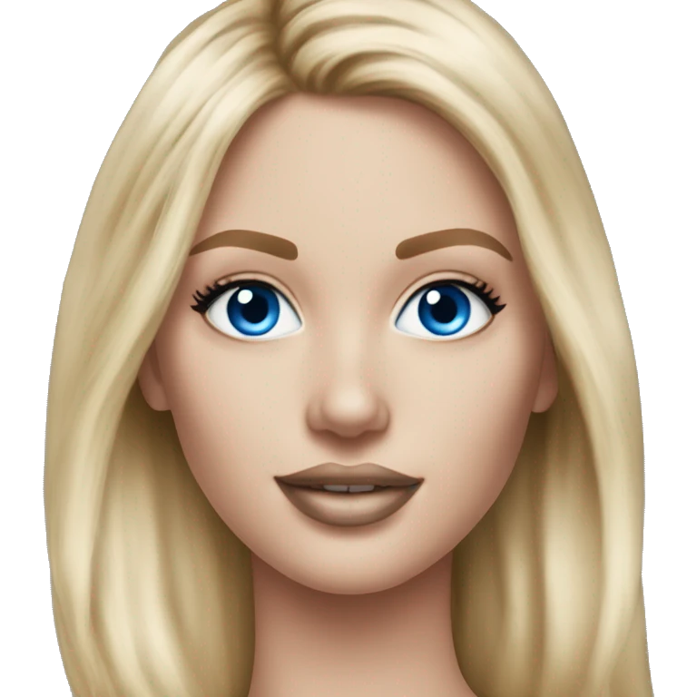 Realistic victoria secret model blonde blue eyes  emoji