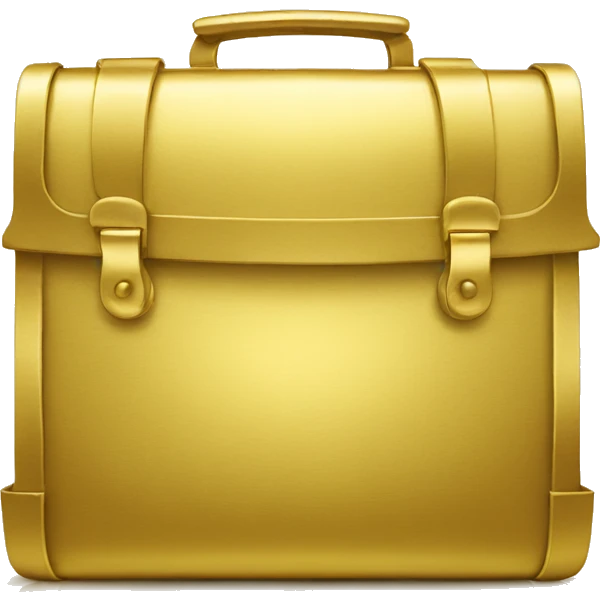 gold briefcase emoji