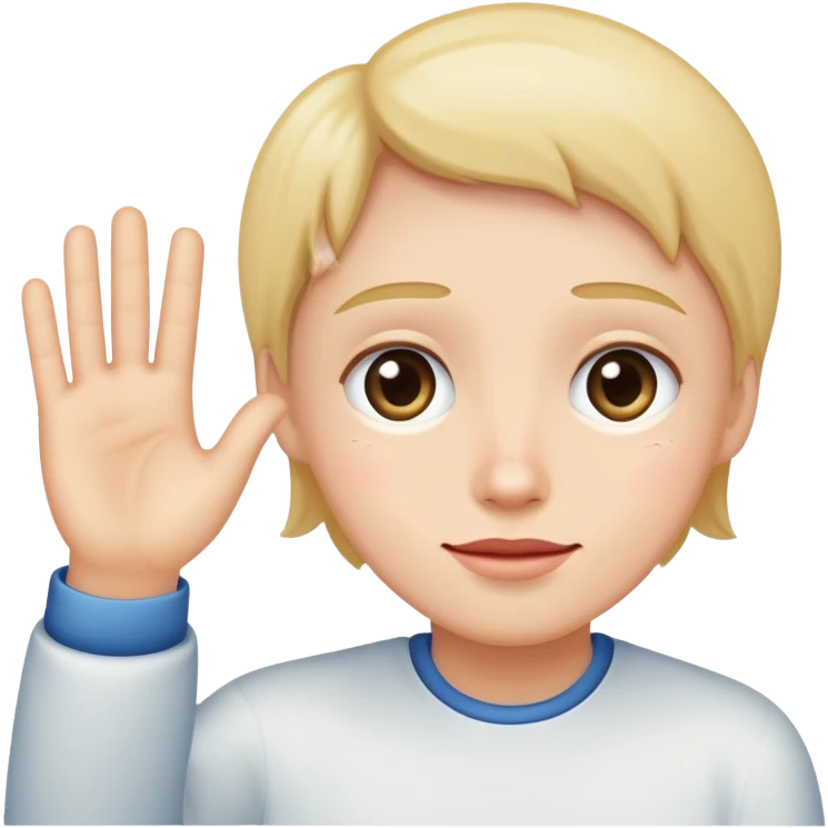 teary face waving goodbye emoji
