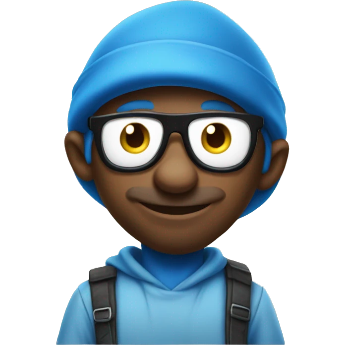 Really cool Smurf emoji