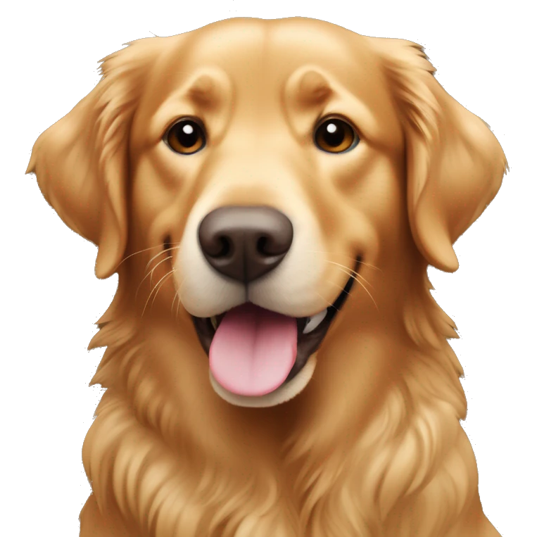 Happy red Golder Retriever ￼ emoji