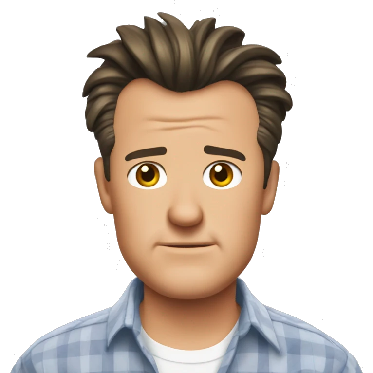Chandler Bing in a shirt emoji