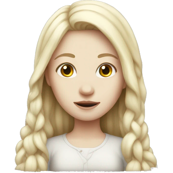 Pale girl emoji