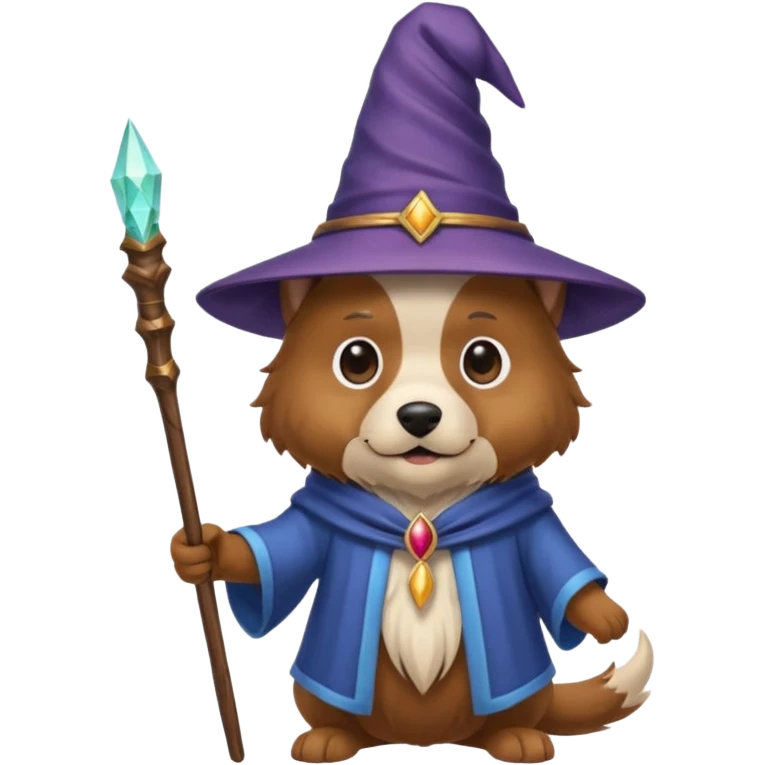 Dog wizard emoji