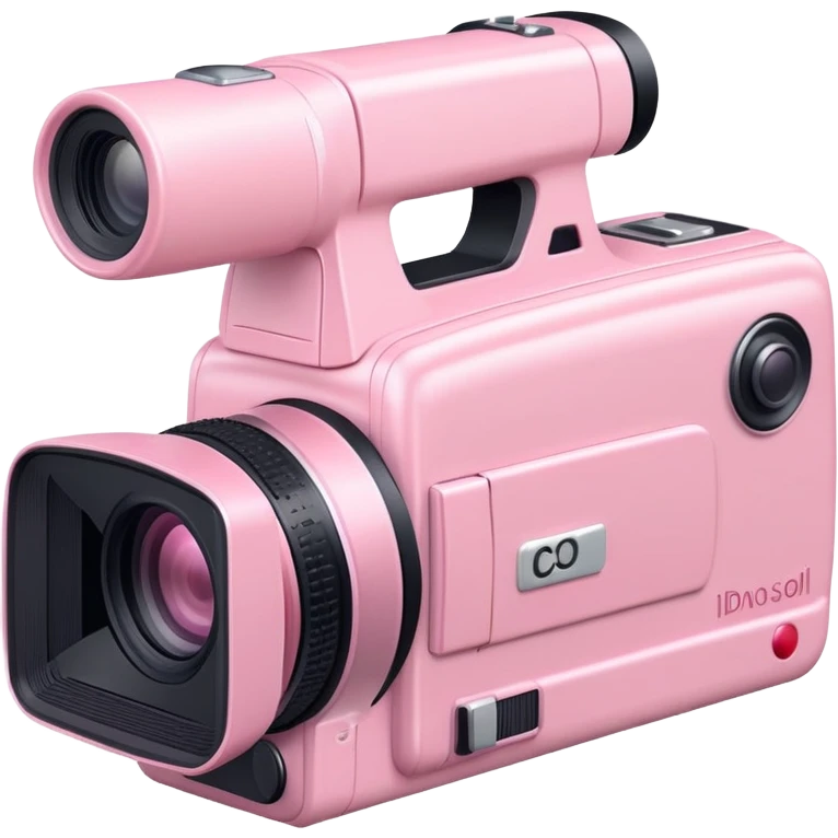 Pastel pink camcorder emoji