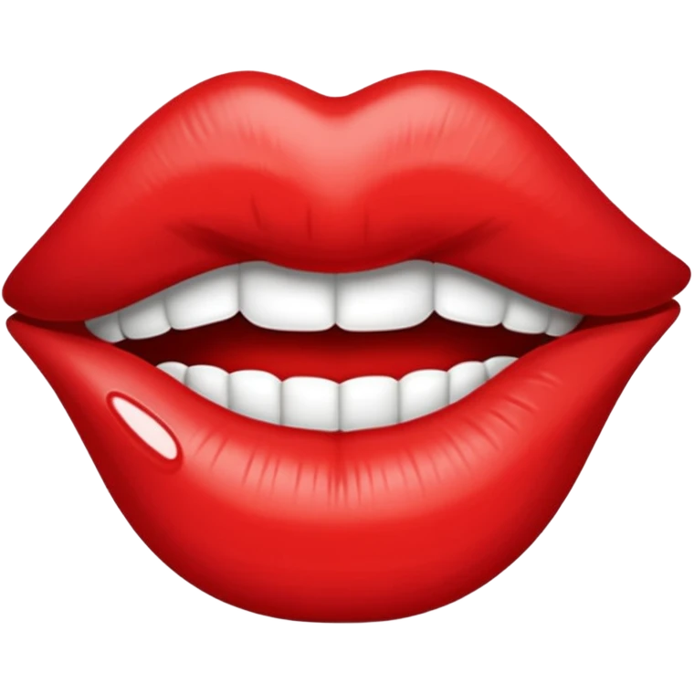 kiss lip print emoji