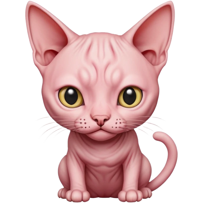 Gato sin pelo emoji