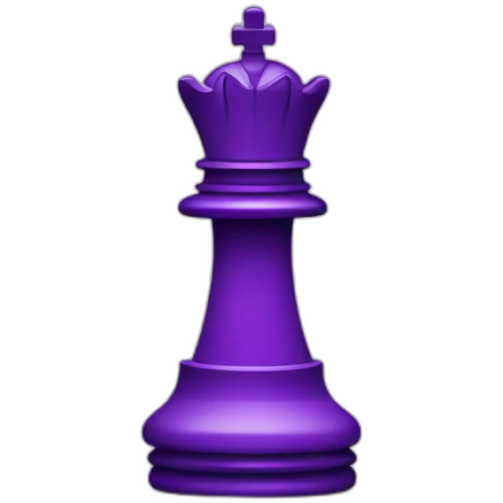 Purple chess piece emoji