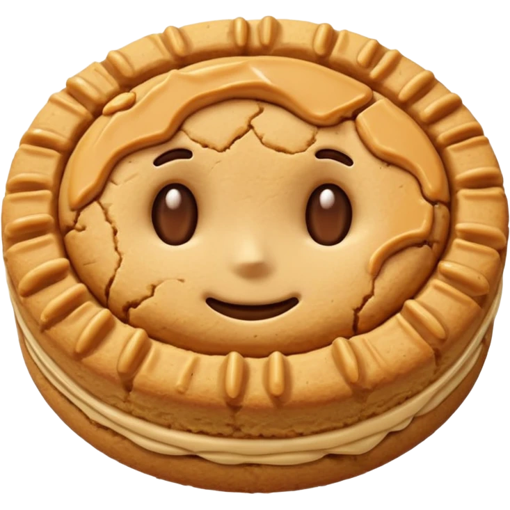 Peanut butter cookie emoji