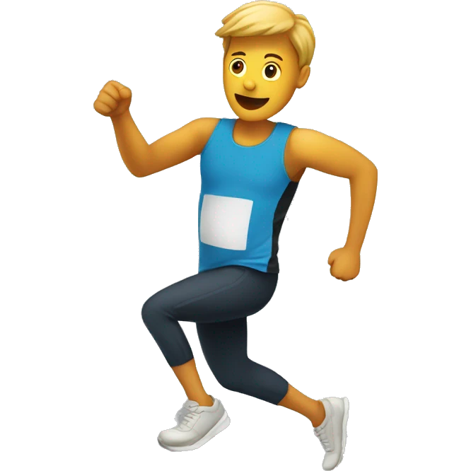 a person running fast emoji