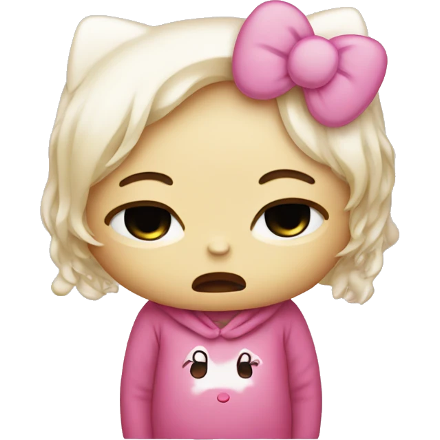 hello kitty crying  emoji