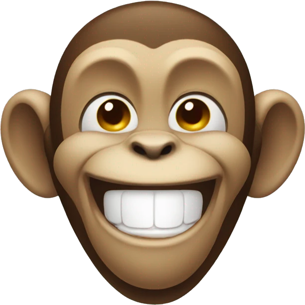 Laughing Monkey with eyes closed emoji