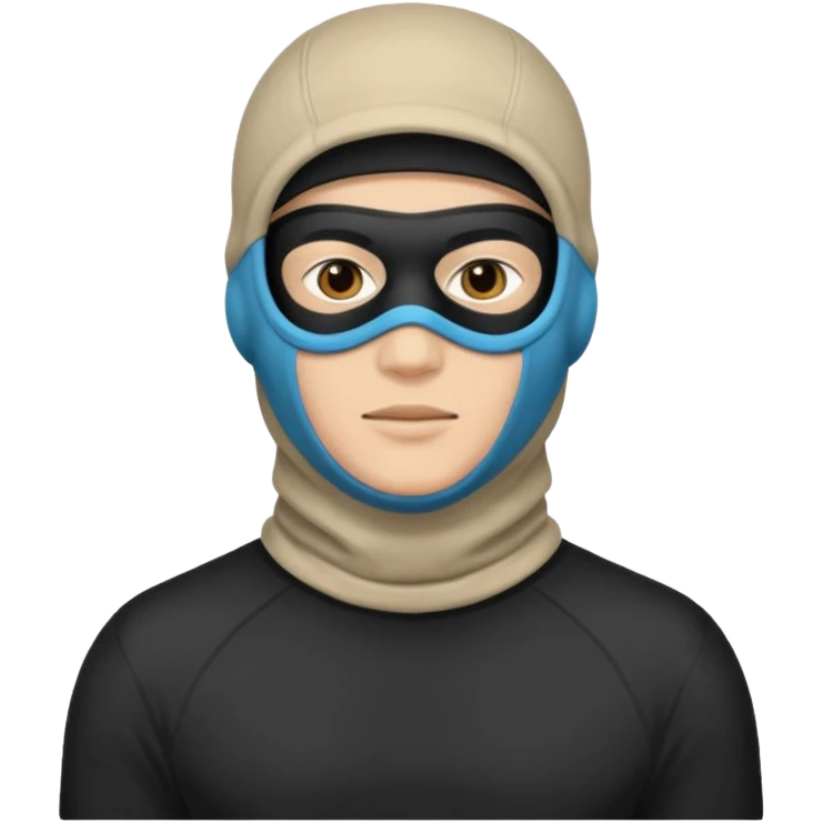 man in balaclava full height emoji