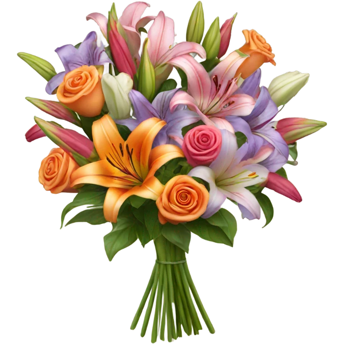 lilies and roses emoji