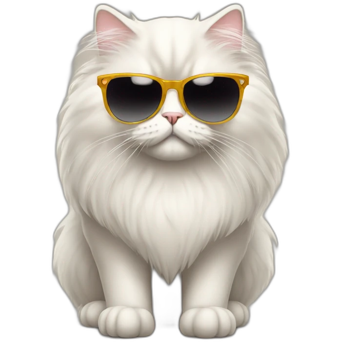 Persian Cat with sunglasses emoji