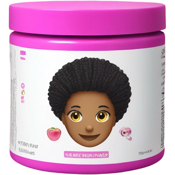 pink tube of hair mask emoji