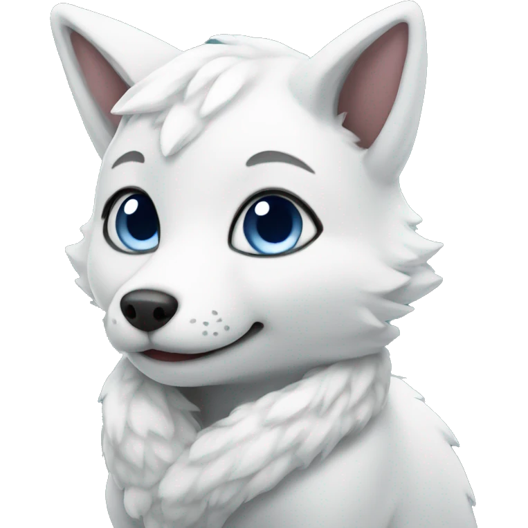 Cute snowfox  emoji