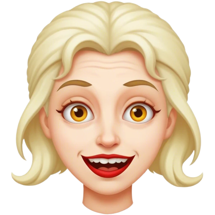 Crazy lady emoji