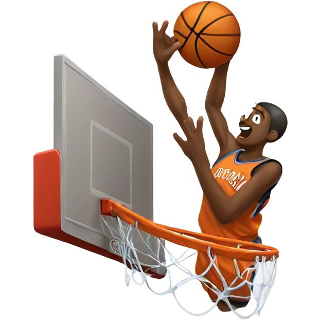 Dunking a basketball  emoji