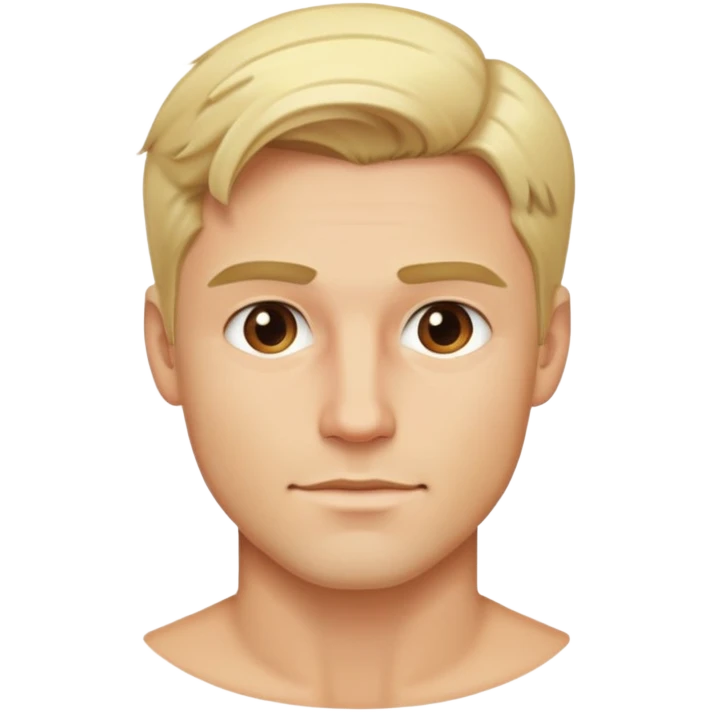 handsome hot bratz blonde man, emoji