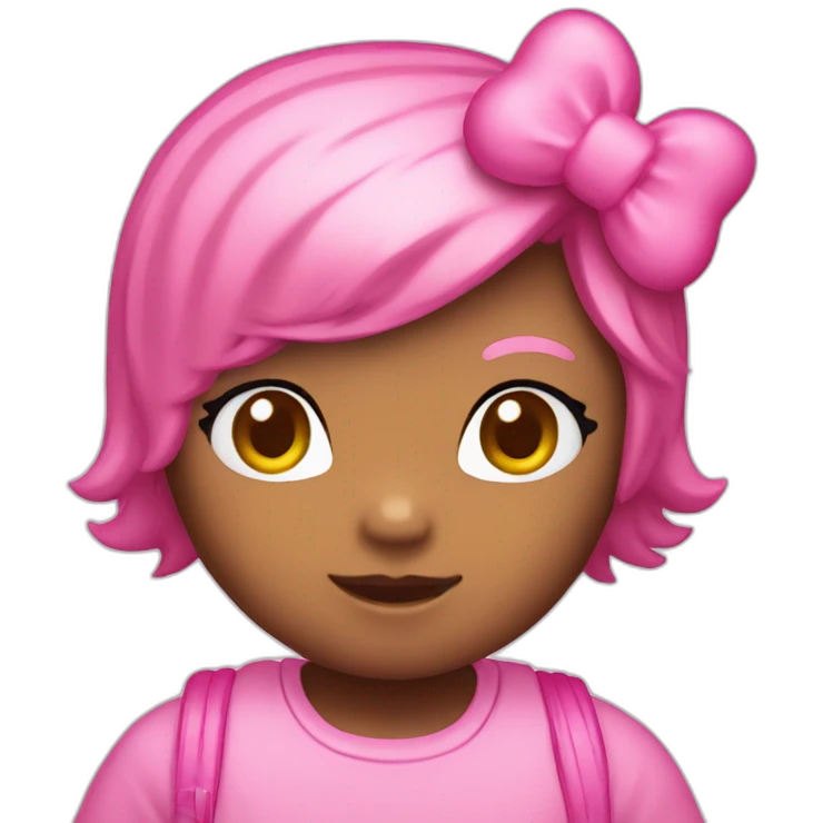 pink hello kitty emoji