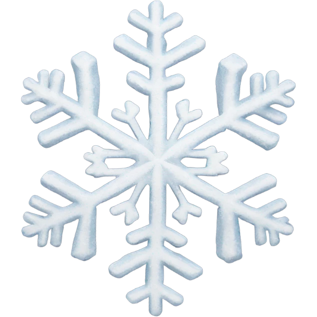 A snowflake with a face ￼ emoji