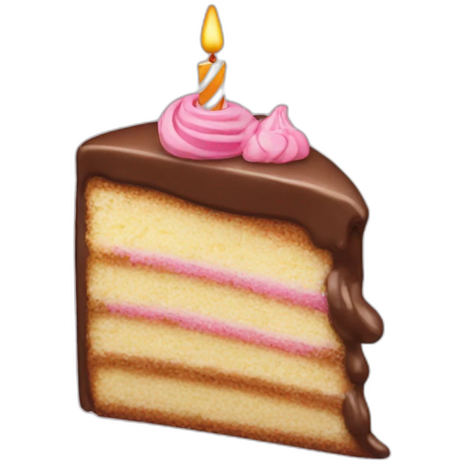 Birthday Cake slice emoji