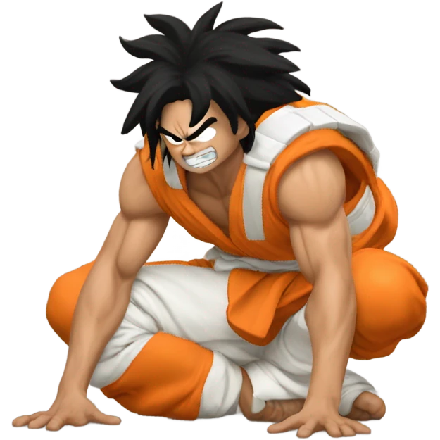 yamcha defeated on floor emoji