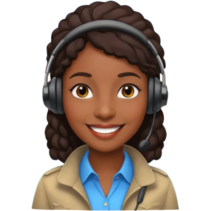 City Tour Guide black woman  emoji