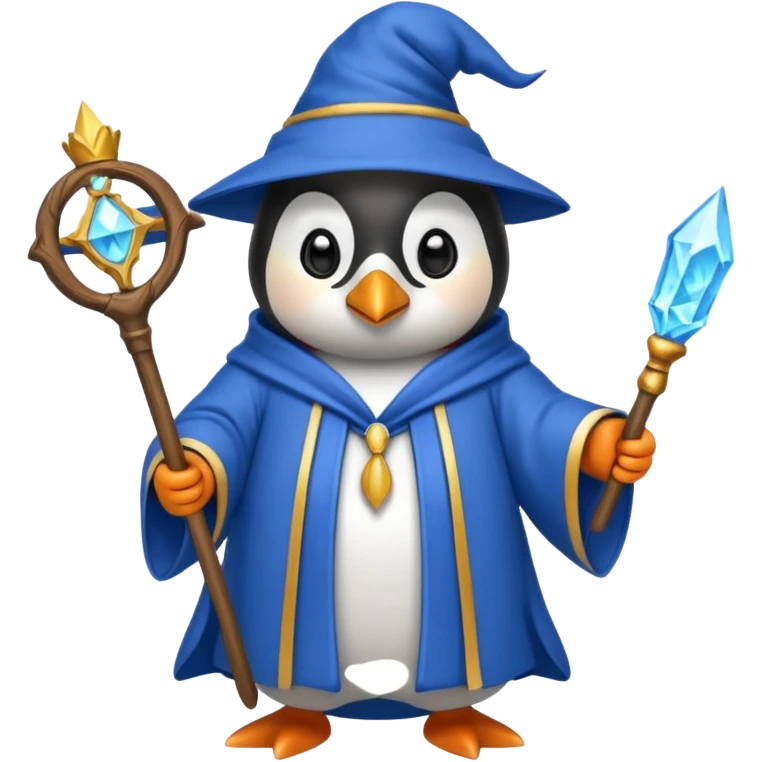 Penguin Wizard emoji