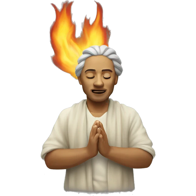 white sage burning spiritually  emoji