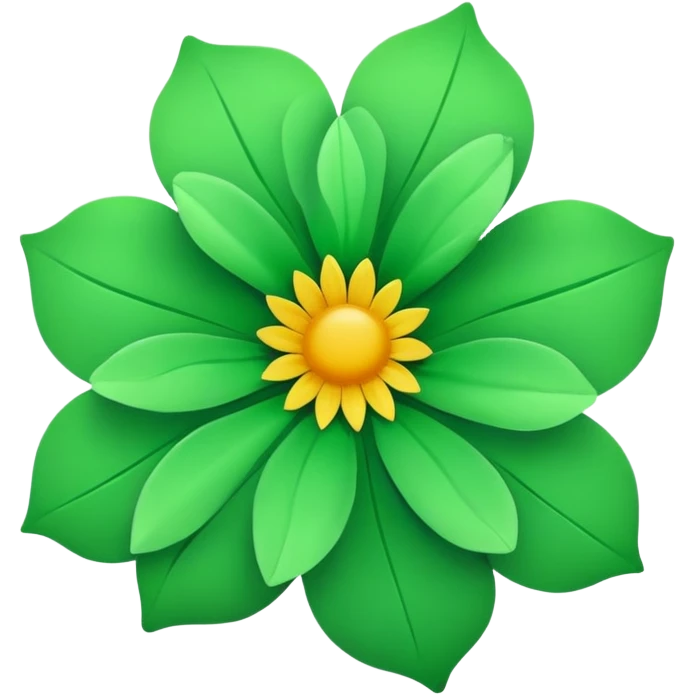 Big Green flower  emoji