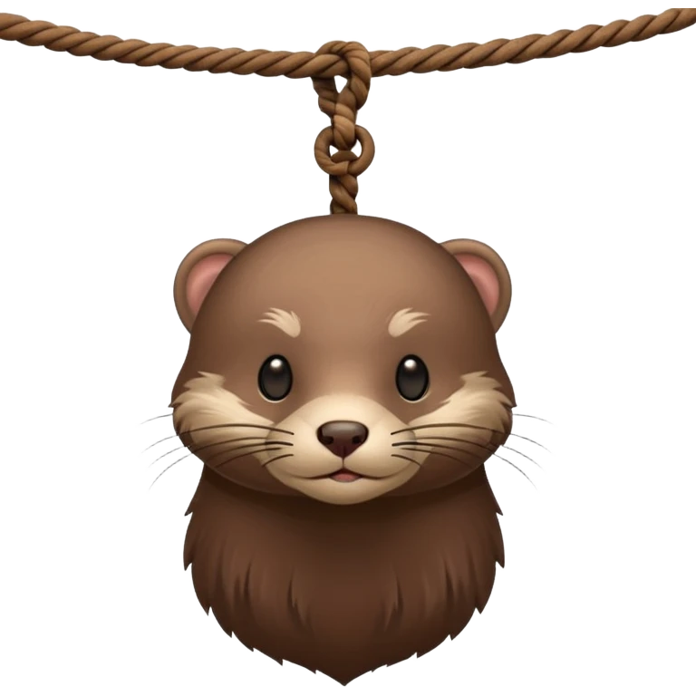 mink in a hangmans noose emoji