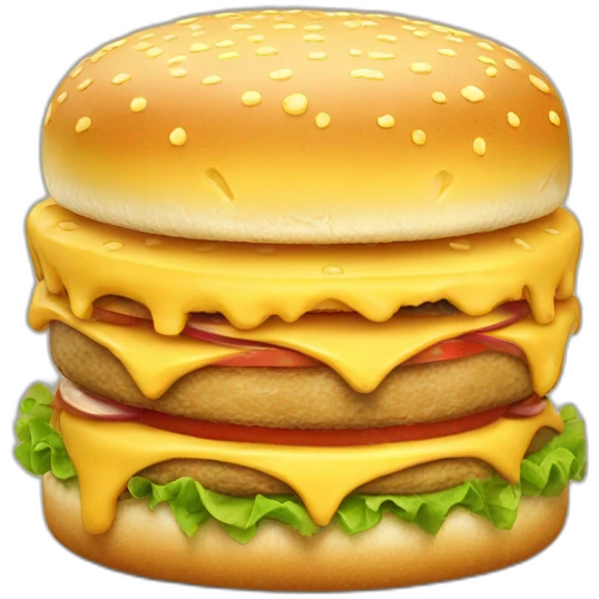 Mega cheese berger emoji