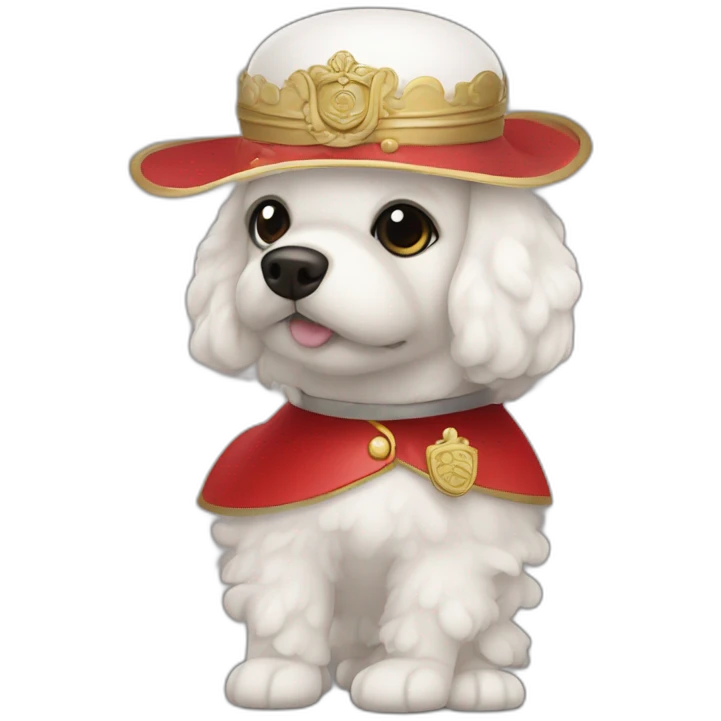 pudle-dressed-as-english-guard emoji