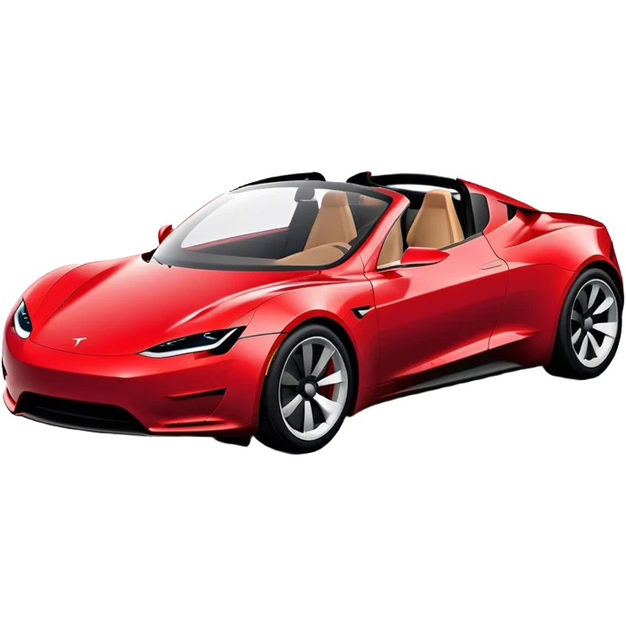 Tesla Roadster - Tesla (Model Year: 2020) (Iconic colour: Dark Red) emoji