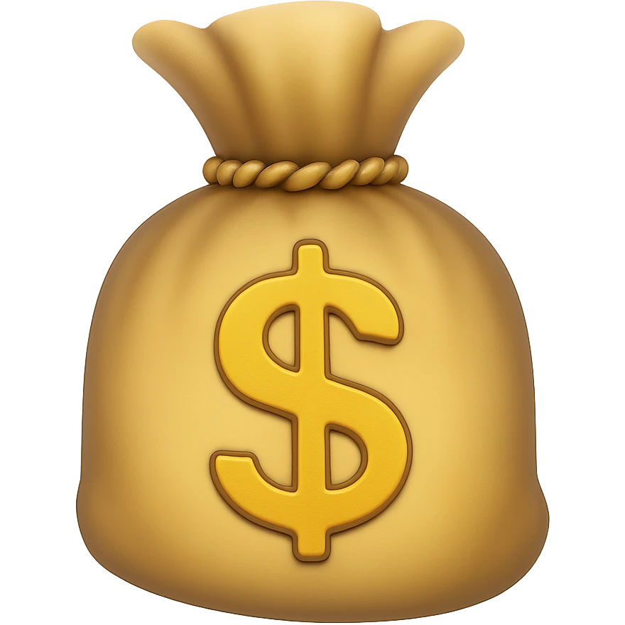 {
  "title": "3D Skeuomorphic Emoji Icon Schema",
  "type": "object",
  "properties": {
    "object": {
      "type": "string",
      "description": "Name of the object to be represented (e.g., 'money bag', 'camera', 'pizza')."
    },
    "style": {
      "type": "string",
      "enum": ["3D skeuomorphic emoji"],
      "description": "Visual style to be used for rendering."
    },
    "materials": {
      "type": "object",
      "properties": {
        "base": {
          "type": "string",
          "description": "Primary material texture, e.g., 'smooth cloth', 'metallic', 'plastic'."
        },
        "details": {
          "type": "array",
          "items": { "type": "string" },
          "description": "Secondary materials or embellishments (e.g., rope, buttons, stitching)."
        }
      }
    },
    "colors": {
      "type": "object",
      "properties": {
        "baseColor": {
          "type": "string",
          "description": "Main color of the object (e.g., '#F5DEB3' for a beige sack)."
        },
        "accentColors": {
          "type": "array",
          "items": { "type": "string" },
          "description": "Accent or highlight colors (e.g., yellow for dollar sign)."
        }
      }
    },
    "lighting": {
      "type": "object",
      "properties": {
        "type": {
          "type": "string",
          "enum": ["soft", "ambient", "studio"],
          "description": "Lighting type used to shade and define volume."
        },
        "shadows": {
          "type": "boolean",
          "description": "Indicates if soft drop shadows are used."
        }
      }
    },
    "geometry": {
      "type": "object",
      "properties": {
        "dimensionality": {
          "type": "string",
          "enum": ["3D"],
          "description": "Indicates that object is rendered in 3D."
        },
        "roundedEdges": {
          "type": "boolean",
          "description": "Indicates if object has smooth, rounded edges."
        }
      }
    },
    "expression": {
      "type": "string",
      "enum": ["playful", "realistic", "friendly"],
      "description": "Overall emotional tone of the icon."
    },
    "background": {
      "type": "string",
      "enum": ["transparent", "white", "gradient"],
      "description": "Background type for the rendered emoji."
    }
  },
  "required": ["object", "style", "materials", "colors", "lighting", "geometry", "expression", "background"]
}

color palette emoji