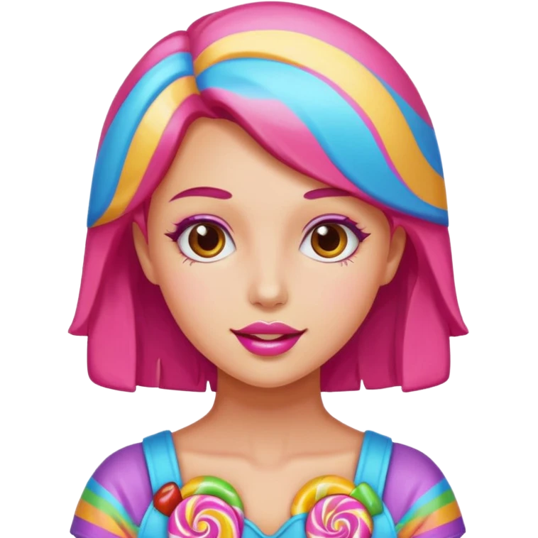 candygirl made of candy emoji