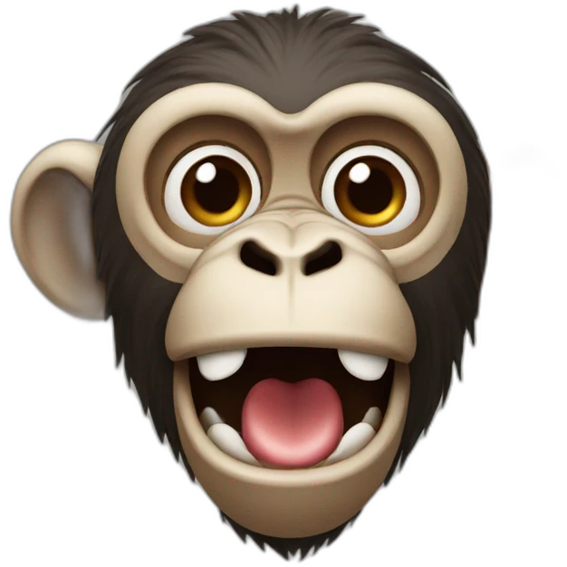 monkey convering mouth emoji