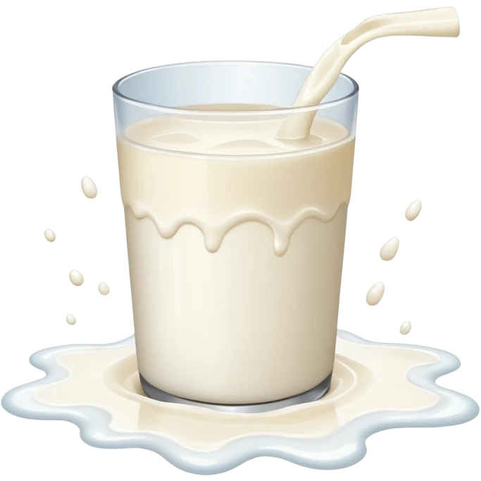 A splash of milk on the floor emoji