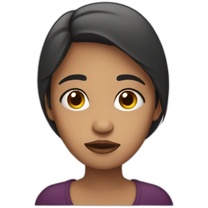 mujer triste emoji